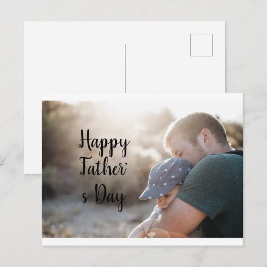 Happy vaderdag briefkaart (Voorkant / Achterkant)
