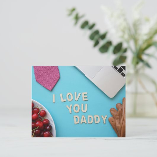 Happy Vaderdag Briefkaart (Staand voorkant)