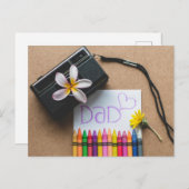 Happy Vaderdag Briefkaart (Voorkant / Achterkant)