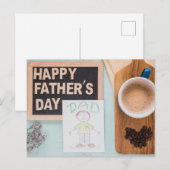 Happy Vaderdag Briefkaart (Voorkant / Achterkant)