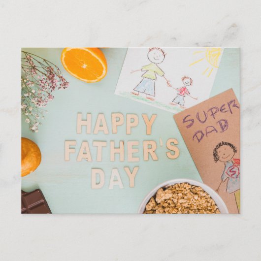 Happy Vaderdag Briefkaart (Voorkant)