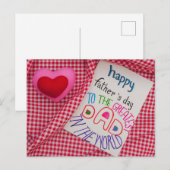Happy Vaderdag Briefkaart (Voorkant / Achterkant)