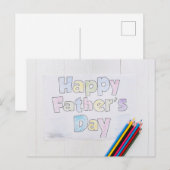 Happy Vaderdag Briefkaart (Voorkant / Achterkant)