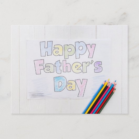 Happy Vaderdag Briefkaart (Voorkant)