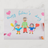 Happy Vaderdag Briefkaart (Voorkant)