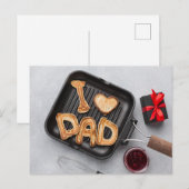 Happy Vaderdag Briefkaart (Voorkant / Achterkant)