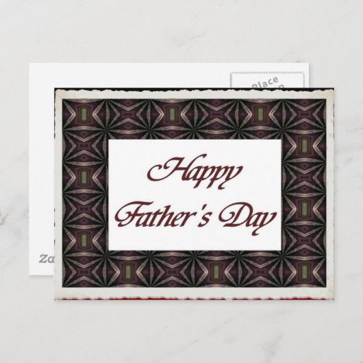 Happy Vaderdag Briefkaart (Voorkant / Achterkant)