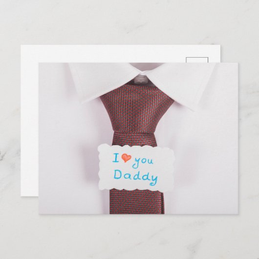 Happy Vaderdag Briefkaart (Voorkant / Achterkant)