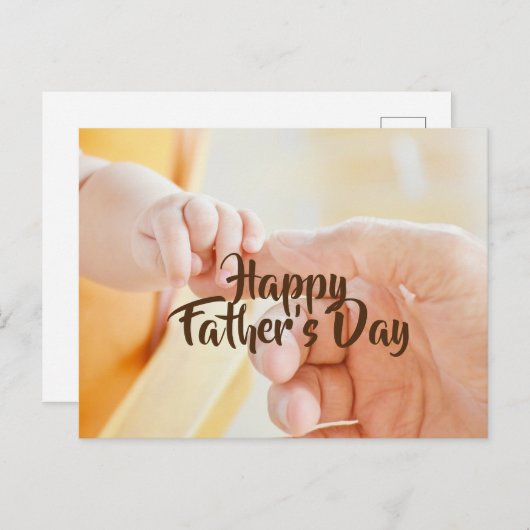 Happy Vaderdag Briefkaart (Voorkant / Achterkant)