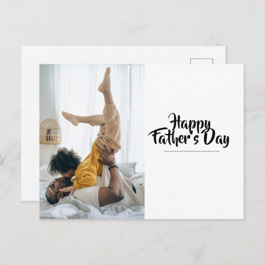 Happy Vaderdag Briefkaart (Voorkant / Achterkant)