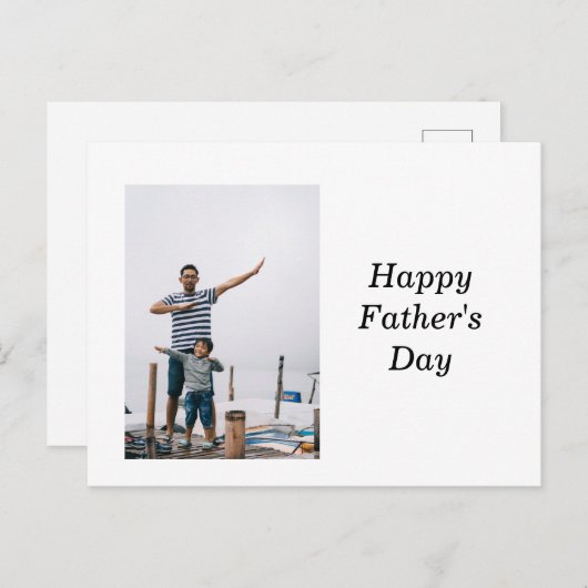 Happy vaderdag briefkaart (Voorkant / Achterkant)