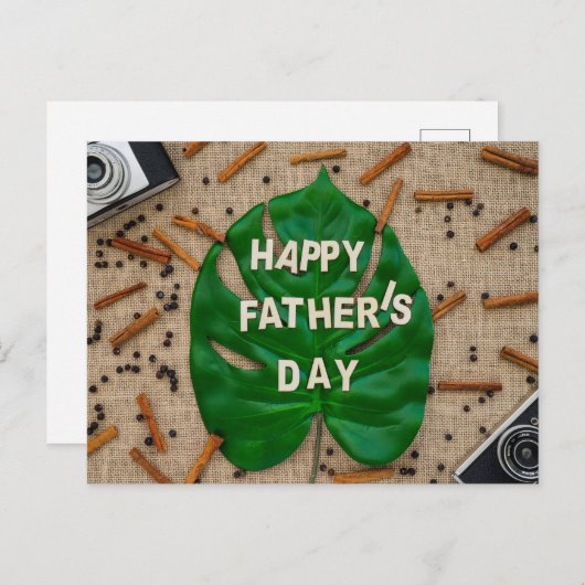 Happy Vaderdag Briefkaart (Voorkant / Achterkant)