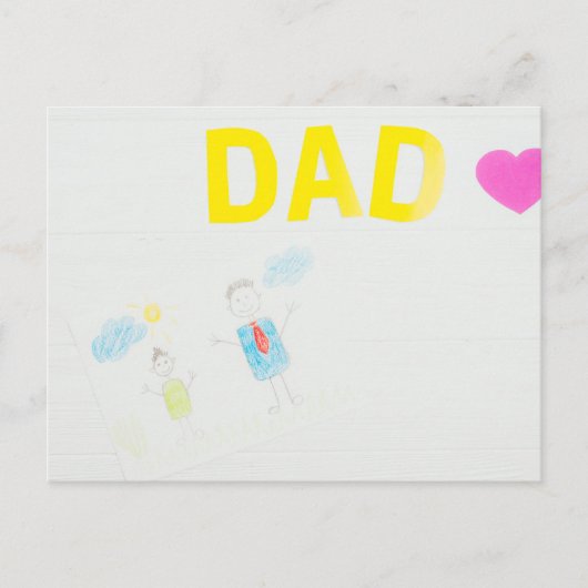 Happy Vaderdag Briefkaart (Voorkant)