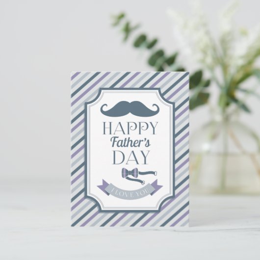 Happy Vaderdag Briefkaart (Staand voorkant)