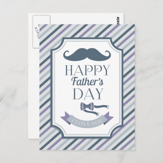 Happy Vaderdag Briefkaart (Voorkant / Achterkant)