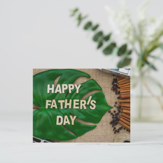 Happy Vaderdag Briefkaart (Staand voorkant)