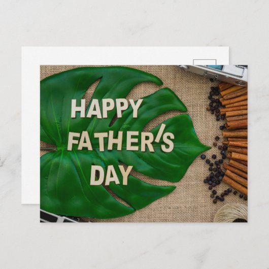 Happy Vaderdag Briefkaart (Voorkant / Achterkant)