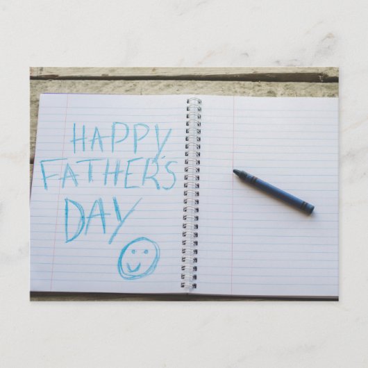 Happy Vaderdag Briefkaart (Voorkant)