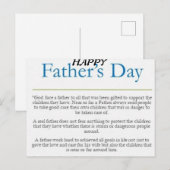 Happy Vaderdag Briefkaart (Voorkant / Achterkant)