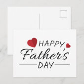 Happy Vaderdag Briefkaart  (Voorkant / Achterkant)