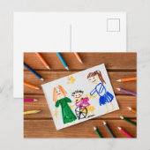 Happy Vaderdag Briefkaart (Voorkant / Achterkant)
