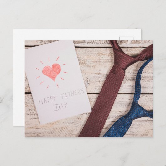 Happy Vaderdag Briefkaart (Voorkant / Achterkant)