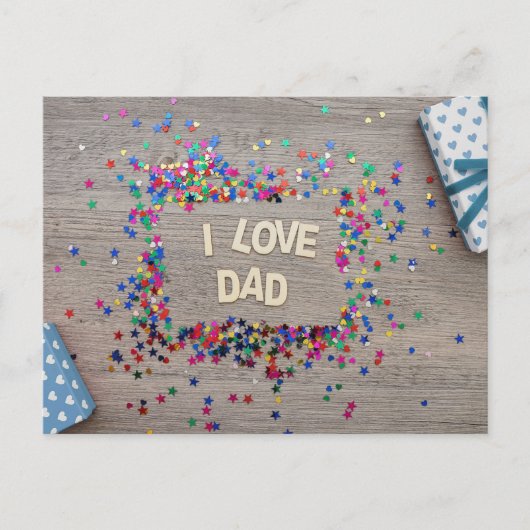 Happy Vaderdag Briefkaart (Voorkant)