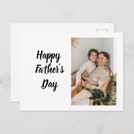 Happy Vaderdag Briefkaart (Voorkant / Achterkant)