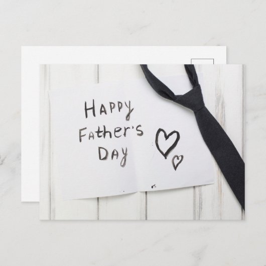 Happy Vaderdag Briefkaart (Voorkant / Achterkant)