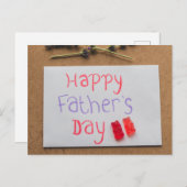 Happy Vaderdag Briefkaart (Voorkant / Achterkant)