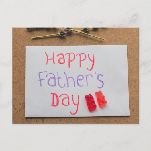 Happy Vaderdag Briefkaart (Voorkant)