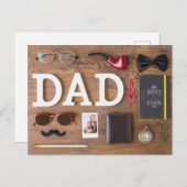 Happy Vaderdag Briefkaart (Voorkant / Achterkant)