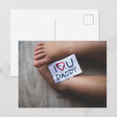 Happy Vaderdag Briefkaart (Voorkant / Achterkant)