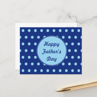 Happy Vaderdag Briefkaart (Navy & Soft Blue)
