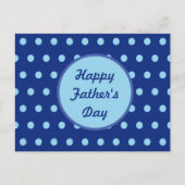 Happy Vaderdag Briefkaart (Navy & Soft Blue) (Voorkant)