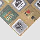 Happy Vaderdag Briefkaart Tissuepapier (Detail)