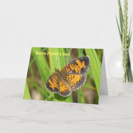 Happy Vaderdag Butterfly Kaart (Voorkant)