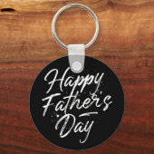 Happy Vaderdag Button Sleutelhanger (Voorkant)