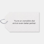 Happy Vaderdag Cadeaulabel (Achterkant Horizontaal)