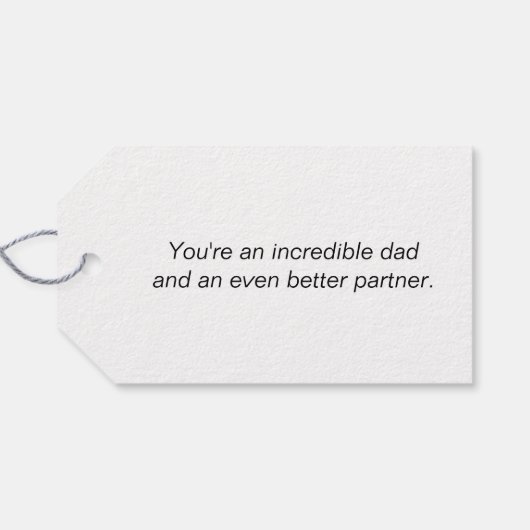 Happy Vaderdag Cadeaulabel (Achterkant Horizontaal)