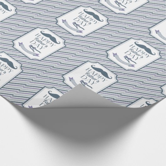 Happy Vaderdag Cadeaupapier (Hoek)