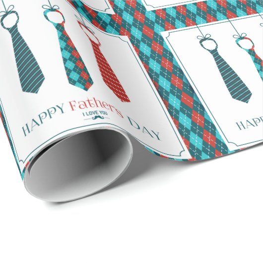 Happy Vaderdag Cadeaupapier (Rol Hoek)