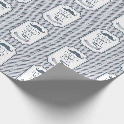 Happy Vaderdag Cadeaupapier (Hoek)