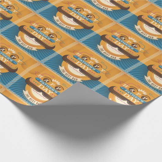 Happy Vaderdag Cadeaupapier (Hoek)