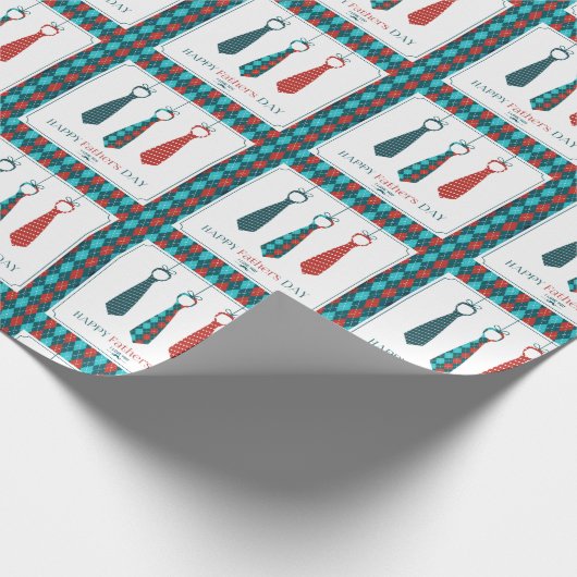 Happy Vaderdag Cadeaupapier (Hoek)