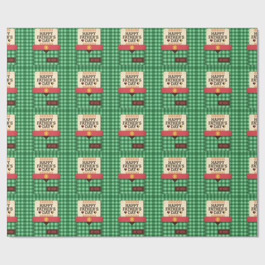 Happy Vaderdag Cadeaupapier (Vlak)