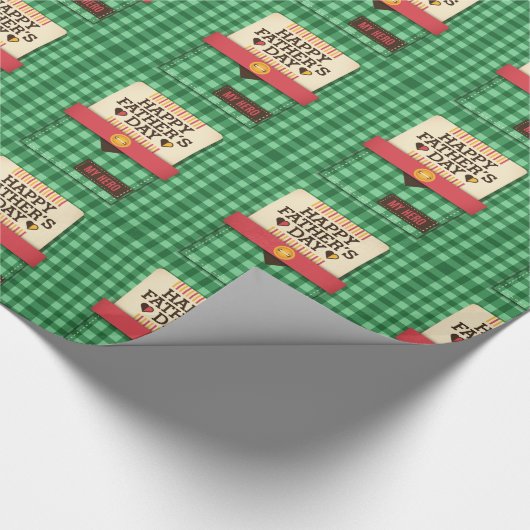 Happy Vaderdag Cadeaupapier (Hoek)