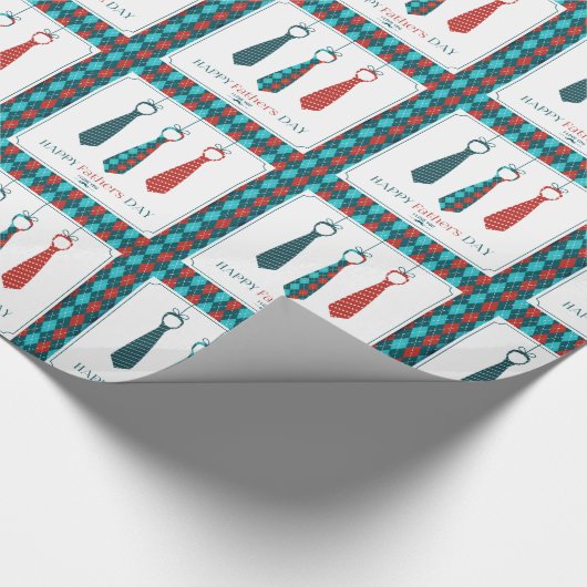 Happy Vaderdag Cadeaupapier (Hoek)