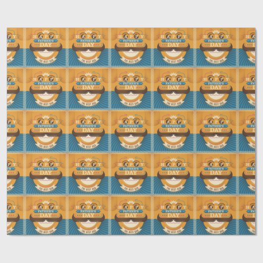 Happy Vaderdag Cadeaupapier (Vlak)