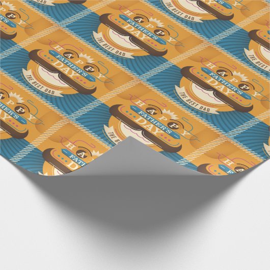 Happy Vaderdag Cadeaupapier (Hoek)